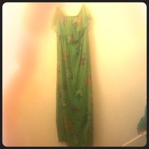 Strapless maxi dress